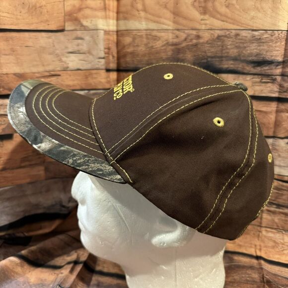 TSC Tractor Supply Co Hat Baseball Cap Brown Camo Bill Adjustable Unisex Farm - Picture 4 of 7